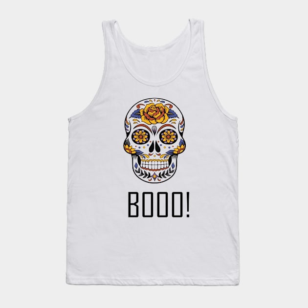 skull Tank Top by hossamahmed